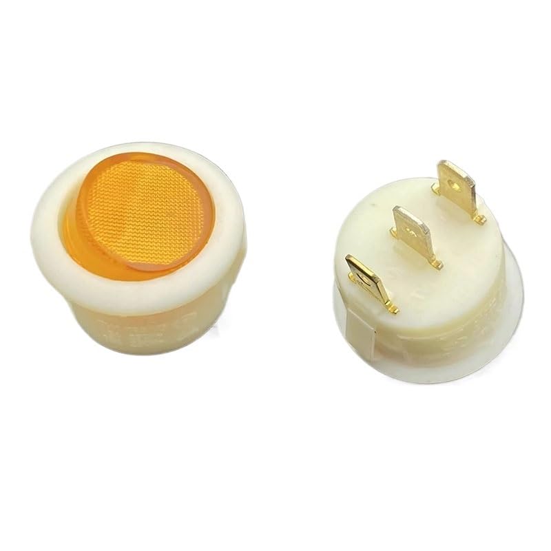 ZZQFJLAD 5PC TH1ボート型スイッチボタン、ライト付き、3ピン、2ギア