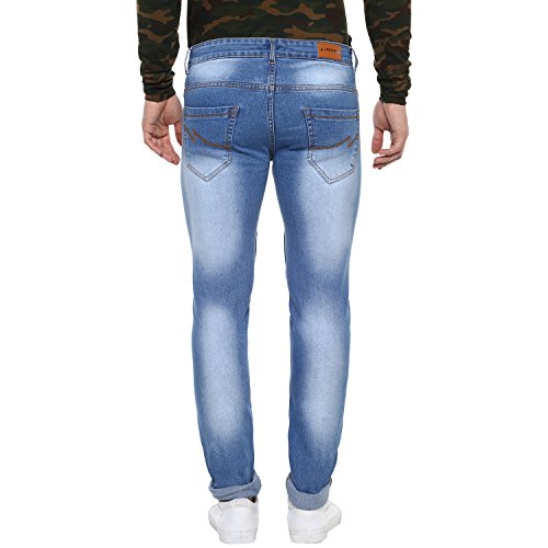 Image of Urbano Fashion Men's Slim Fit Washed Jeans Stretchable