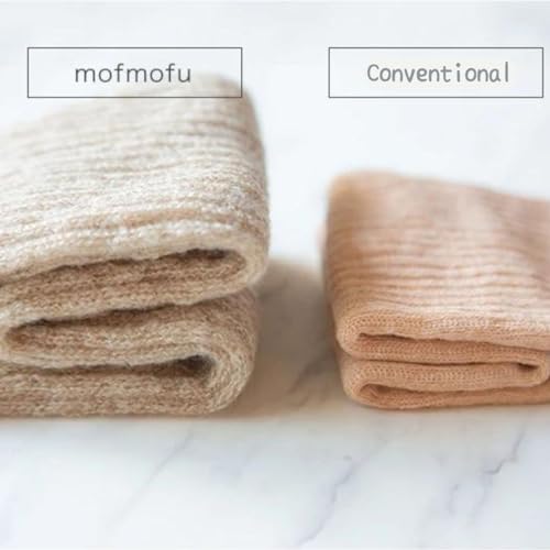 Image of Kakun Japan Signature 'Mofmofu' Silk Leg Warmers - Arm Warmers Cozy Sleep, Made in Japan - Winter Comfort for Pregnant Women