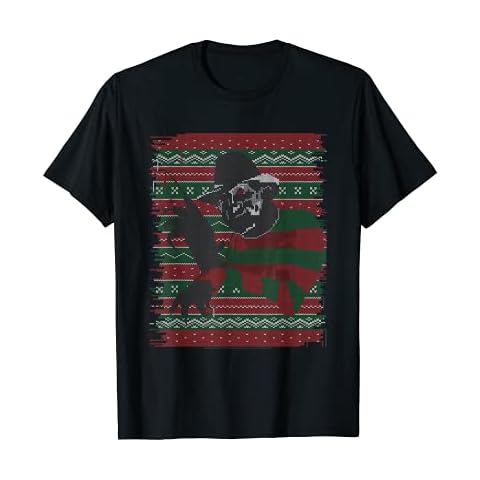 A Nightmare On Elm Street Christmas Fair Isle T-Shirt Cover