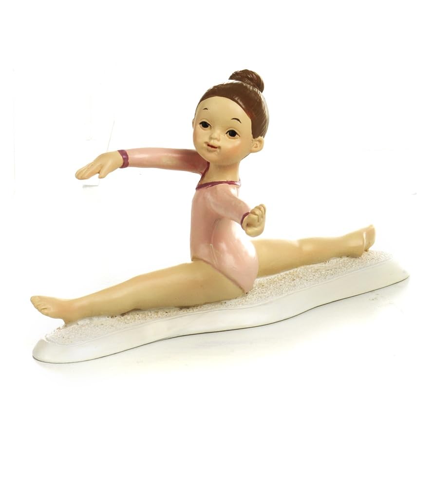 Bomboniera Comunione Bambina Cresima Compleanno Ginnastica Artistica in Resina 4 Pezzi cm. 11,5
