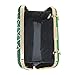 MAIRLOM Peacock Clutch Purses for Women, Crystal Clutches Evening Bags Gemstone Clutch Purse for Wedding Party(Square Peacock Green)
