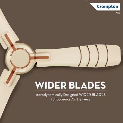 Image of Crompton HIGHSPEED SANTOS ANTIDUST 1200 mm (48 inch) Ceiling Fan (Husky Gold) Star rated energy efficient fans