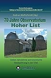 observatorium sport und bewegung schweiz  70 Jahre Observatorium Hoher List - Sieben Jahrzehnte astronomische Beobachtung in der Eifel.: 70 Years Observatory Hoher List - Seven Decades of ... zur Geschichte der Naturwissenschaften)
