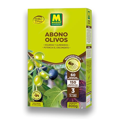 Abono Olivos, Almendros e Higueras ECOLÓGICO Granulado de 800 GR que potencia el crecimiento | Con Materia Orgánica y Pulpa de Oliva ECO | NPK 5-3-7 + Magnesio | Acción Inmediata | Nexum Market