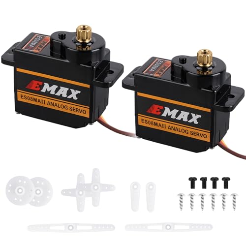 Améliorez la direction de votre modèle RC via le mini servo analogique en métal EMAX ES08MA II