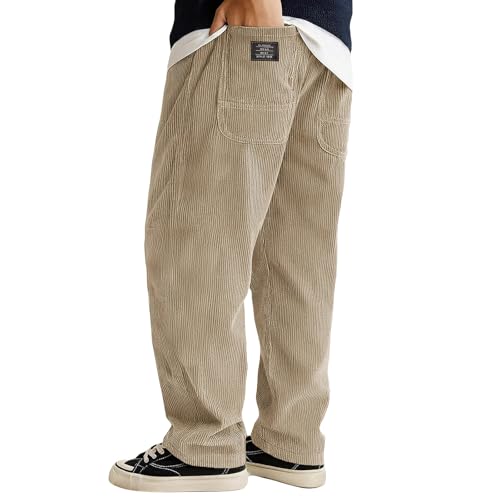 Generisch Jogginghose Herren Bequeme Running Beliebt Hosen Herren Winter Sport Freizeithose Bodybuilding Baggy Elegante Activewear Open Leg Haushose 2#Khaki M