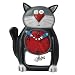 Allen Designs Black Kitty Pendulum Clock