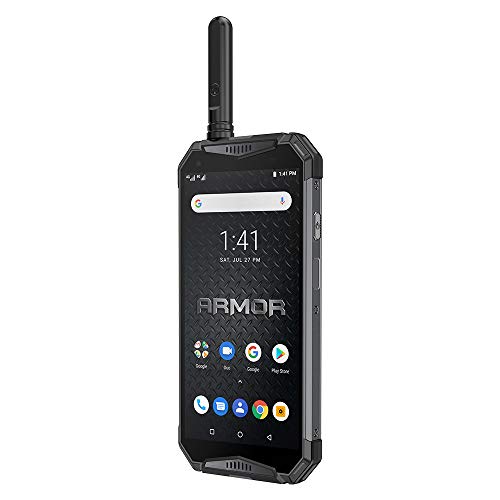 Rugged Phones Unlocked Ulefone Armor 3WT, Walkie Talkie IP68 Waterproof Smartphone 10300mAh Battery 5.7" FHD+ Helio P70 6GB + 64GB Android 9.0 Dual 4G Global Version Compass GPS+Glonass NFC(Black) - Thumbnail 3