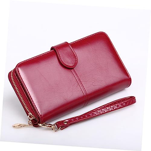 VALICLUD 1pc Female Zipper Pu Leather Wallet Buckle Purse for Home and Outdoor Use Stylish Handbag for Women for Daily Use Parties and Special Occasions2