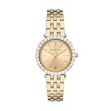 Michael Kors Women's Darci Quartz Watch with Stainless Steel Strap, Gold, 16 (Model: MK4513)