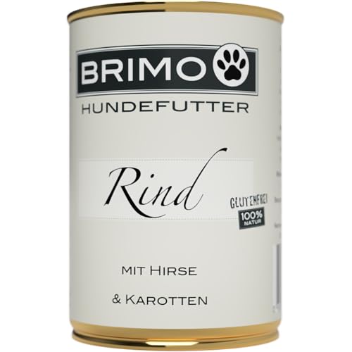 Brimo Hundefutter Nassfutter Rind mit Hirse (1 x 400g)