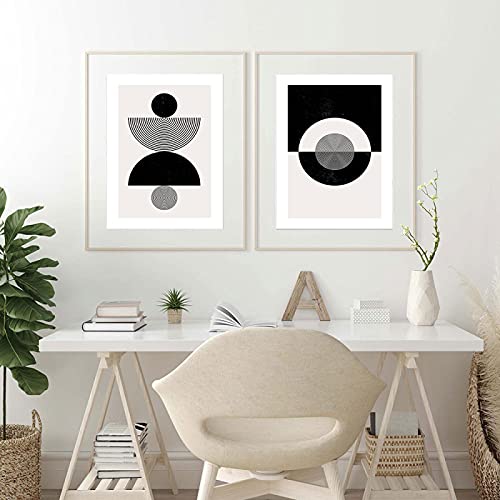 Impression nordique salon art mural abstrait géométrique affiche minimaliste 50x70cm