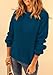 PRETTYGARDEN Fall Sweaters for Women 2025 Fashion Long Sleeve Casual Ribbed Knit Winter Clothes Pullover Jumper Tops (Lake Blue,X-Large)