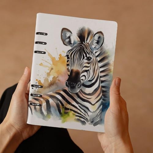 Cuaderno de hojas sueltas A5 premium con cubierta duradera de piel sintética y anillas 7