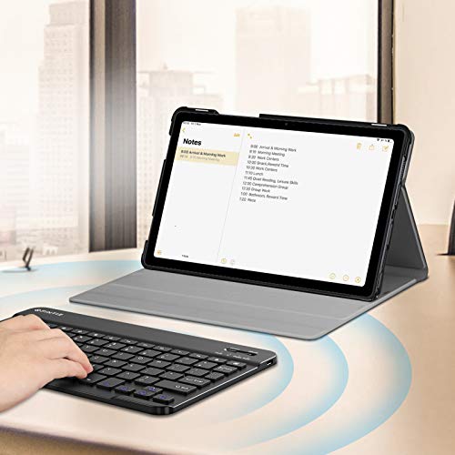 Fintie Keyboard Case For Samsung Galaxy Tab A7 10.4 Inch 2022/2020 Model (Sm-T500/T503/T505/T507/T509), Slim Lightweight Stand Cover W/Magnetically Detachable Wireless Bluetooth Keyboard, Black #TOP7