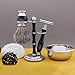 Haryali Shaving Kit for Men Wet Shave- Shaving Gift Set Includes Double Edge Safety Razor, Badger Shaving Brush, Shaving Soap Bowl, Shaving Razors Brush Stand