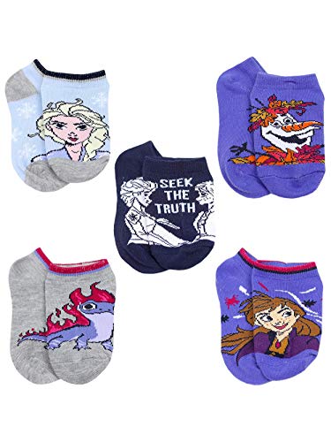 Disney Frozen Girls' No Show Socks