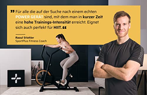 Air Bike SportPlus Profi mit Luftwiderstand für effektives Training