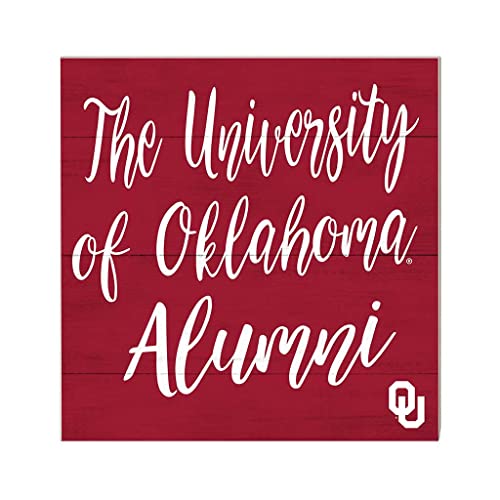 KH Sports Fan Oklahoma Sooners 10"x10" Team Alumni Sign, One Size, Multi