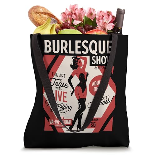 Bolso Tote Burlesque Show Sexy Goth Pin Up Girl miniatura 4