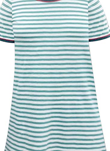Image of A.T.U.N. (ALL THINGS UBER NICE) Womens Printed Cotton Round Neck Knee Length Regular Dress