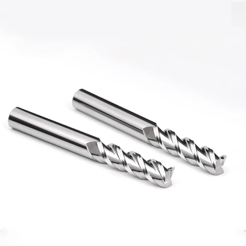 5 Stück 3-schneidige Hartmetall-Vierkantfräser 1/4 Zoll – Für CNC, Legierten Stahl, Alu & Mehr