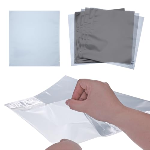 Image of MECCANIXITY 20Pcs Anti Static Bags ESD Shielding Bag Flat Open Top Anti Static Bag for Electronic Devices 8x9 Inch(205x225mmm)