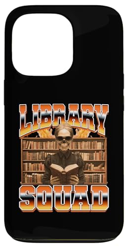 Library Squad Librarian Books 90s Bootleg Style Case for iPhone 13 Pro