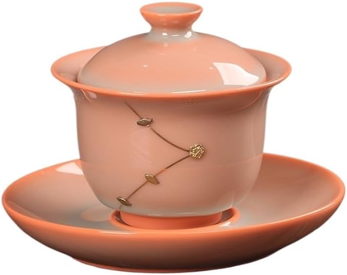 Ceramic Tea Tureen and White Covered Bowl with Cover Maker Gaiwan Kung Fu