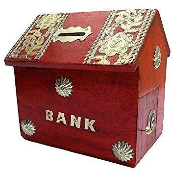 Giftoshopee Handicrafted Wooden Casual Money Bank - Coin Saving Box - Piggy Bank - Gifts For Kids, Girls, Boys & Adults, Antique (B08XPF5B3C) Amazon Price History, Amazon Price Tracker