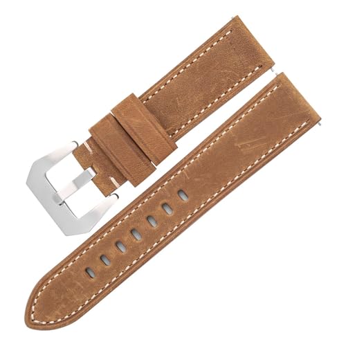 Bracelet de montre en cuir de vachette 24mm EDVTK35 remplacement universel