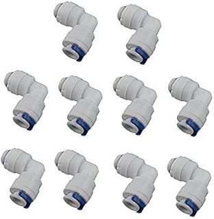 Malida 1/4 inch OD TO1/4 Inch Tube Push Union Elbow Quick Connector Reverse Osmosis systems, Water Filter Fittings set of 10 - coolthings.us