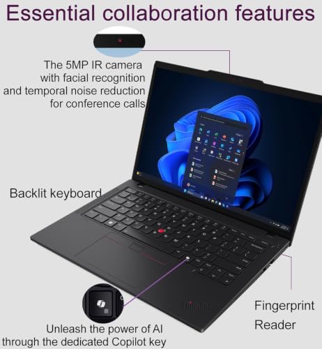 Image of Lenovo ThinkPad T14 Gen 6, Ultra 5 225U, 16GB DDR5, 512GB SSD, Win 11 Pro