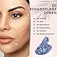 Sun & Sia - Gua Sha aus Naturstein - Blauer Sodalith (+Hülle) - Gesichts- und Körpermassage zur Erfrischung des Teints - Förderung der Durchblutung