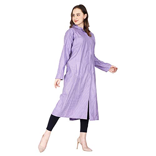 Image of Trendy Women's /Girl Rain Coat /Rain Wear (Along with Cap) Absolute Comfortable and Made with 100% Water Proof Material.
