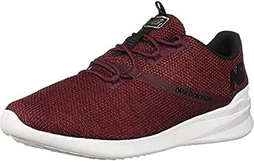 New Balance Men's Cush+ District Run V1 Shoe, Black/Green, 8.5 M US