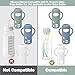 3 Pack Silicone Sleeves for Dr. Brown's Glass Baby Bottles - Drop Protection Baby Bottle Sleeves,Compatible with Dr. Brown's Newborn Glass Bottles,with Silicone Handles,8 oz