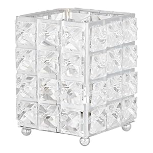 Crystal Makeup Tube Organizer Luxe Metalen Beauty Tools Opslag Make-up Borstel Pen Houder Desktop Decoratieve Ornamenten…