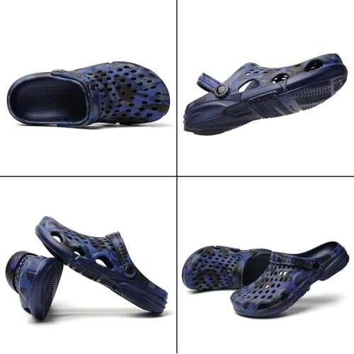 Image of CERYTHRINA Mens Garden Clogs Lightweight Breathable Slip on Sandals Fashions Pool Beach Shoes Non Slip Home Clogs Slippers
