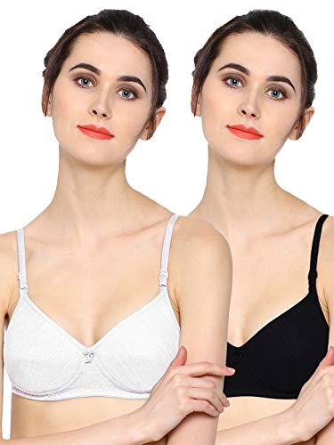 Image of SONARI 0015 Women's Light Padded Cotton Bra | Wire-Free, Medium Coverage, Sewn-in Bump for Natural Lift