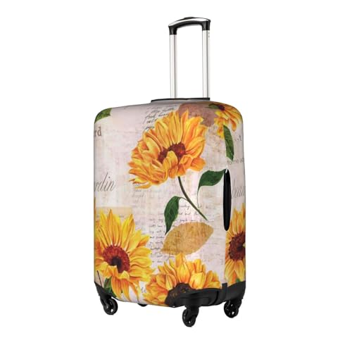 Sunflower Printed Luggage Cover Elastic, Washable, Universal Fit 18-32 Inch Travel Suitcase Cover Easy To Identify2