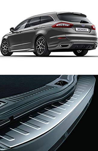 ToFit Protection de pare-chocs arrière chromé pour Ford Mondeo Mk5 Turnier 2015