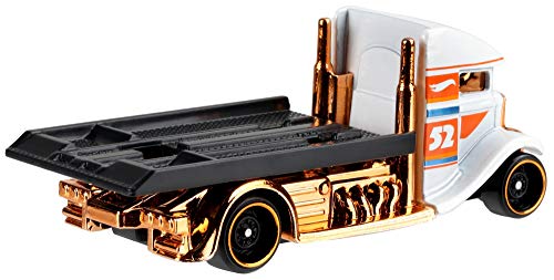 Hot Wheels 2020 Pearl and Chrome Fast Bed Hauler White miniatura 4