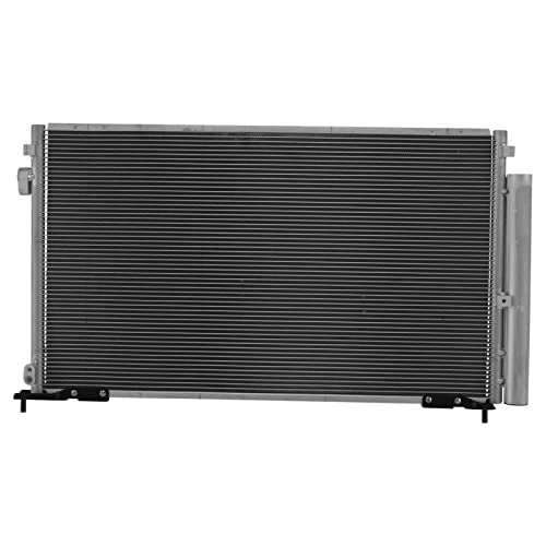Image of TRQ A /C Condenser and Receiver Drier Assembly for 2 Door Coupe with 1.8L Engine Compatible with 2006-2011 Honda Civic Coupe 1.8L