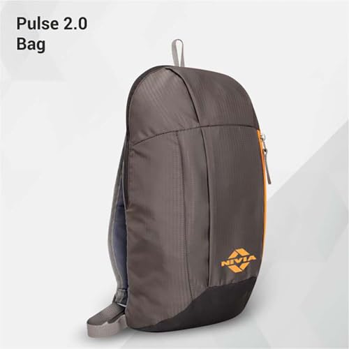 Image of Nivia Pulse Junior 2.0 Backpack For Men & Women, Water-Resistant Sports Backpack, Lightweight, Durable 600D Polyester, Double-Zip Main Compartment & Secure Front Pocket, Capacity-10 Litres