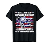 Back Up Terry Put It in Reverse Firework Funny 4th of July T-Shirt
