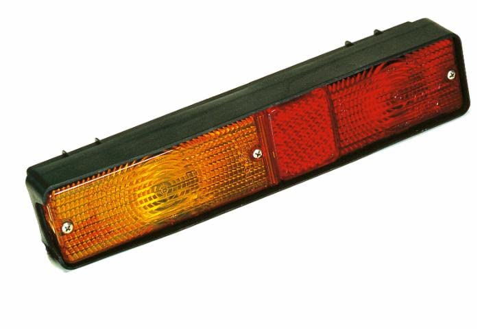 Ama Fanale Posteriore Destro e Sinistro Alogeno per Trattori e Macchine da Lavoro, Misura 295x60x60 mm, Fissaggio con Viti M6