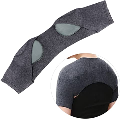 Anronch Double Shoulder Support Brace, Fall/Winter Knitted Warm Shoulder Strap Wrap Protector Shoulder Strap Brace, Office Home Sports Knit Cashmere Guard For Rotator Cuff Shoulder (Large) #TOP10