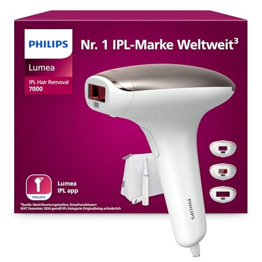 Philips Lumea Advanced IPL Haarentfernungsgerät BRI923 – Lichtbasierte Haarentfernung für langanhaltend glatte Haut - inkl. 3 spezieller Aufsätze für Körper, Gesicht, Bikini-Zone